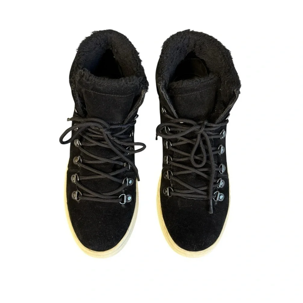 Marc Fisher LTD. Women's Sana Faux-Shearling High-Top Sneakers Size 9 #1723
